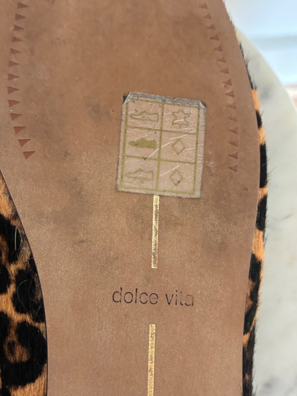 Dolce Vita leopard print Anisa ballet flats - Picture 6 of 6
